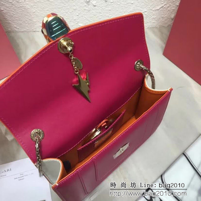 BVLGARI寶格麗 專櫃最新 閃電吊墜限量款 風琴包 鏈條單肩斜挎包 34559 FYD1422